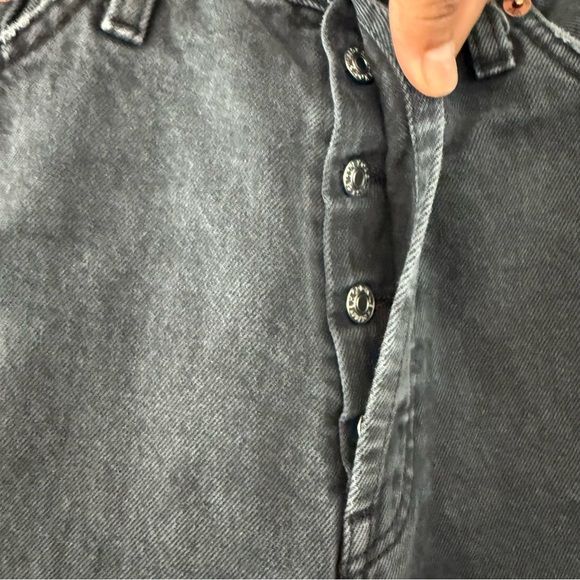 RE/DONE- Originals High Rise Loose in Washed Black w/ Rips- Size 28 - Picture 5 of 9